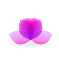 Logo Lotus flower vector