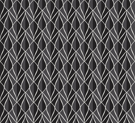 Geometric Diamond Vector Seamless Pattern. Abstract Art Deco Background. Classic Stylish Texture.