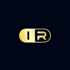 Initial Letter IR Logo Template Design