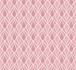 Abstract Seamless Pink Art Deco Pattern. Stylish geometric antique background.