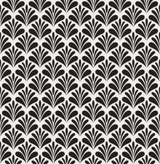 Fototapeta na wymiar Vintage Vector Art Deco Seamless Pattern. Geometric decorative texture. Vector floral background.