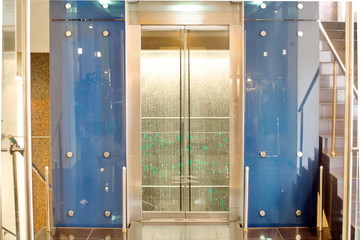 Elevator shaft in the hotel.