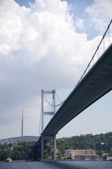 Fototapeta premium Bosphorus Bridge. 15th July Martyrs Bridge. 15 Temmuz Sehitler Koprusu.