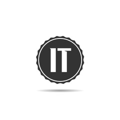 Initial Letter IT Logo Template Design