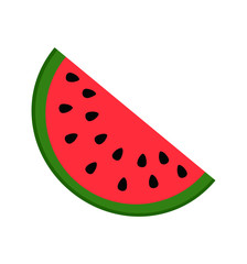 Watermelon icon isolated on white background vector illustration 