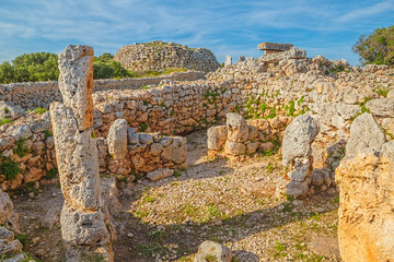 Trepuco Talaiotic Village Ruins at Menorca Island