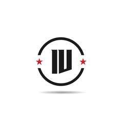 Initial Letter IV Logo Template Design