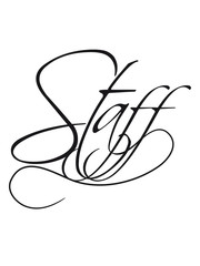 text mitarbeiter stempel sticker official aufgeklebt staff member crew mitglied security team party feiern spaß freunde wichtig vip cool