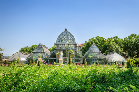 Jardin botanique et serres du parc de la T&ecirc;te d'Or &agrave; Lyon