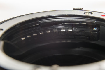 close-up contact lens connector