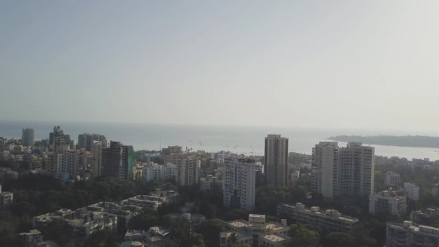 Drone shot of versova mumbai