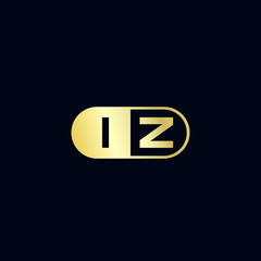 Initial Letter IZ Logo Template Design