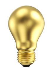 Gold Electric Light Bulb