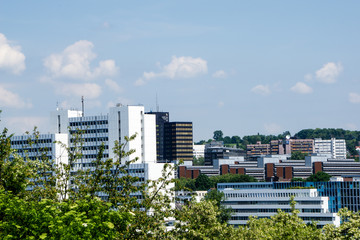 Fototapeta na wymiar Wiesbaden Hochhaus Panorama