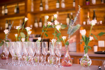 bridal shower, flowers, cake, 