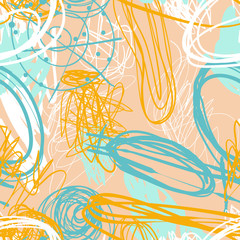 Seamless vintage pattern retro 80s or 90s fashion style abstract vector background. Retro memphis design. Perfect for wallpapers, pattern fills, web page backgrounds, surface textures, textile