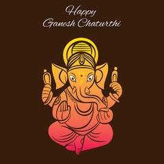ganesh chaturthi festival poster design