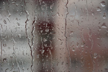 texture, water, rain, glass, window, raindrop , drop of rain, sadness , melancholy, macro