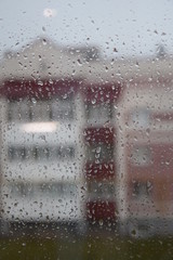 texture, water, rain, glass, window, raindrop ,  drop of rain, sadness ,  melancholy