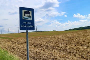 Schild Wasserschutzgebiet