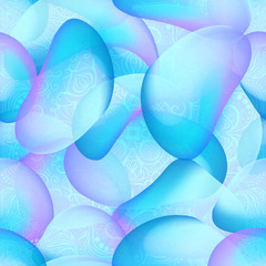 Plastic 3d colorful shapes. Rainbow. Seamless pattern vector background. Perfect for wallpapers, web page, surface textures, textile, invitations, clothing, cards, designs products