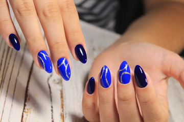 stylish design of manicure