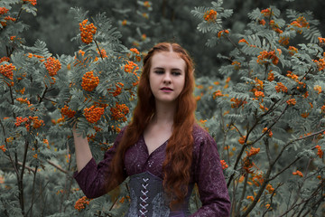 Heroes of fairy tales and fantasy. Druid, half-elven, elf, witch, fairy.