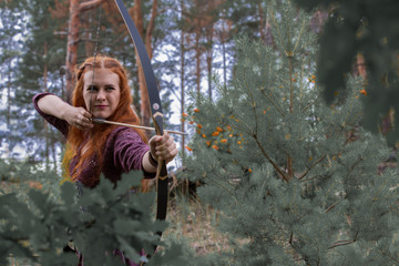 Heroes of fairy tales and fantasy. Druid, half-elven, elf, witch, fairy.