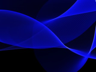 Abstract modern blue waves background
