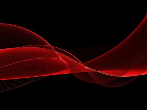 Abstract modern red light waves background