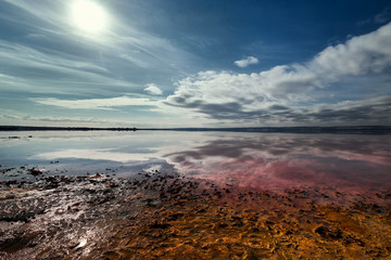Picturesque view of Las Salinas. Costa Blanca, Spain