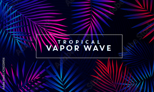 "Vapor Wave Tropical" Stock image and royalty-free vector files on