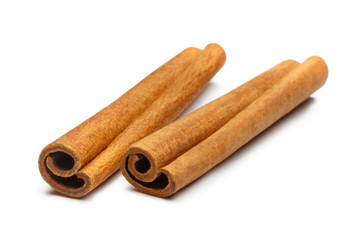 Cinnamon sticks, isolated on white background