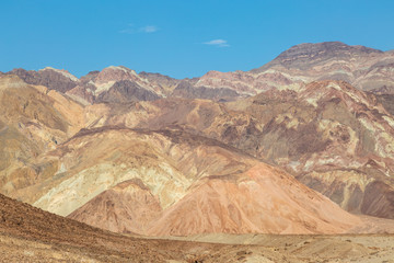 Colorful rock formations along Artist's Drive in Death Valley National Park