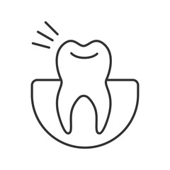 Toothache linear icon