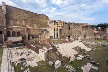 Roman forum. Imperial forum of Emperor Augustus. Rome, Italy
