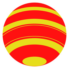 Isolated beach ball toy icon