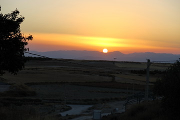 coucher de soleil en andalousie