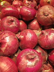 Red sweet onions to cook with or roast with many meals and dishes