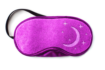 Sleeping eye mask, isolated on white background