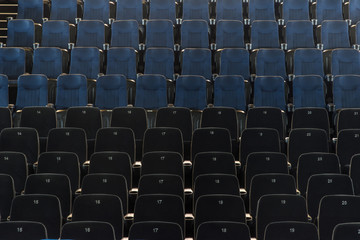 Seat rows in the cinema
