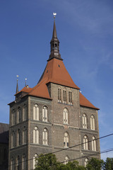 Fototapeta na wymiar St. Mary's Church, Rostock