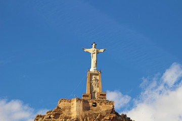 Fototapeta na wymiar Castillo y Cristo de Monteagudo, Murcia, España