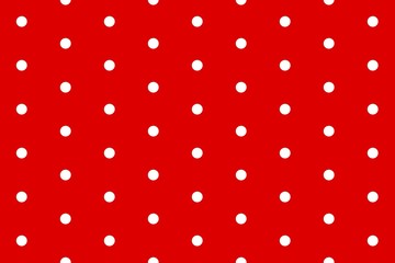 Texture from small white circles on the dark red background
