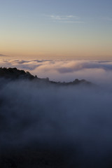 Sea of ​​clouds in Isla de la Gomera, Canary Islands