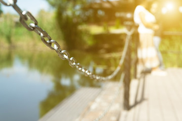 The chain is locked. The exit from the pier to the water is closed. Safety for life.
