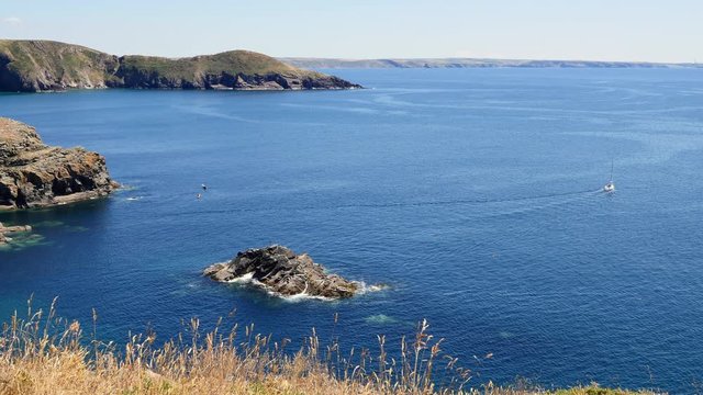 Looking out into St Brides Bay Pembrokeshire