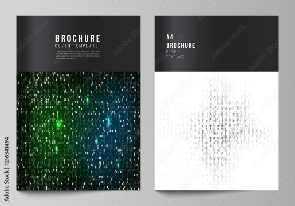 Aufkleber vector layout of a4 format cover mockups design templates for brochure, magazine, flyer, booklet, re
