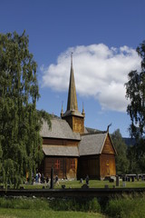 Fototapeta na wymiar Historic Norwegian 1158 Church