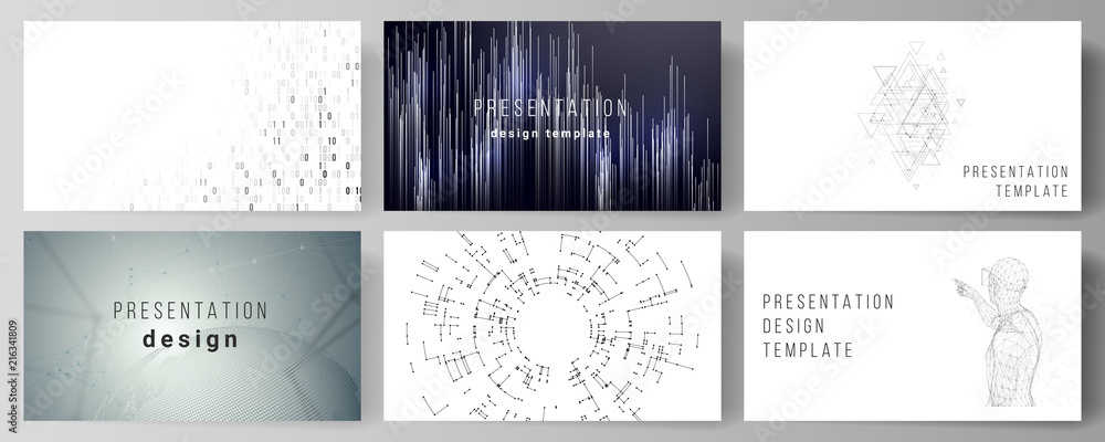 Poster the minimalistic abstract vector illustration of the editable layout of the presentation slides desi